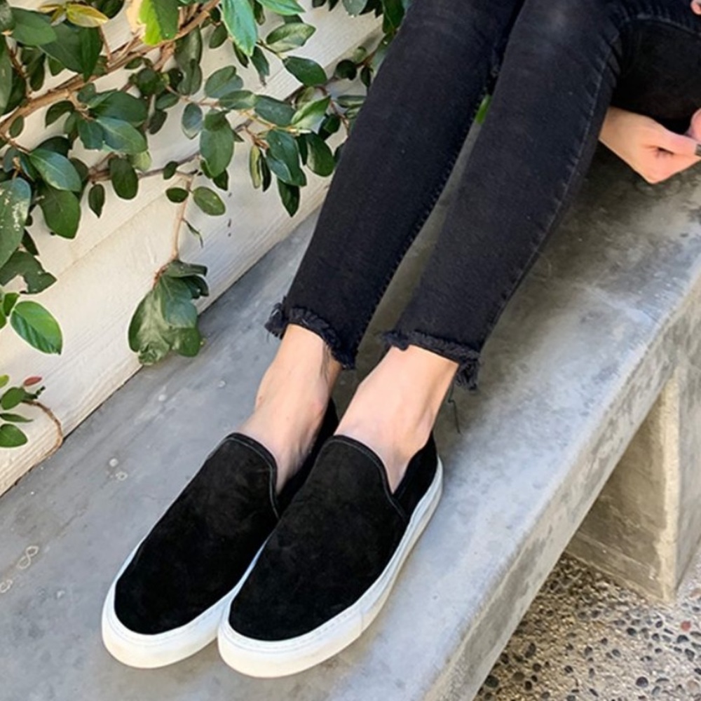 JENNI KAYNE | Suede Lounger Sneaker (black)